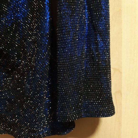 Midnight Blue Joseph Ribkoff Shimmer Top - Picture 6 of 7